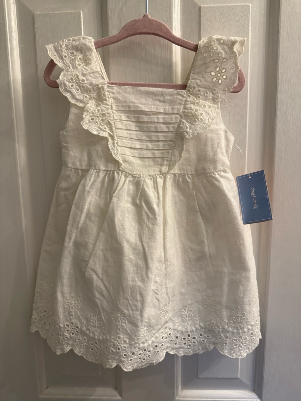 NWT Gymboree White Eyelet Dress 12-18 Months